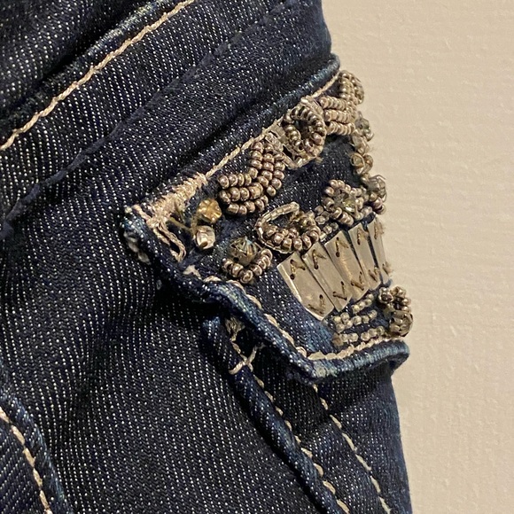 Miss Me JP4656S Dark Wash Skinny Jeans Size 27 - Picture 9 of 16